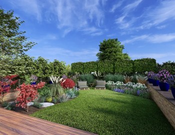 Plantations Weisen designs a 3D model of a cocoon garden for its downtown customer.