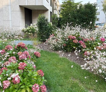 La société Plantations Weisen aménage aussi les alentours des résidences d'immeubles au Luxembourg.