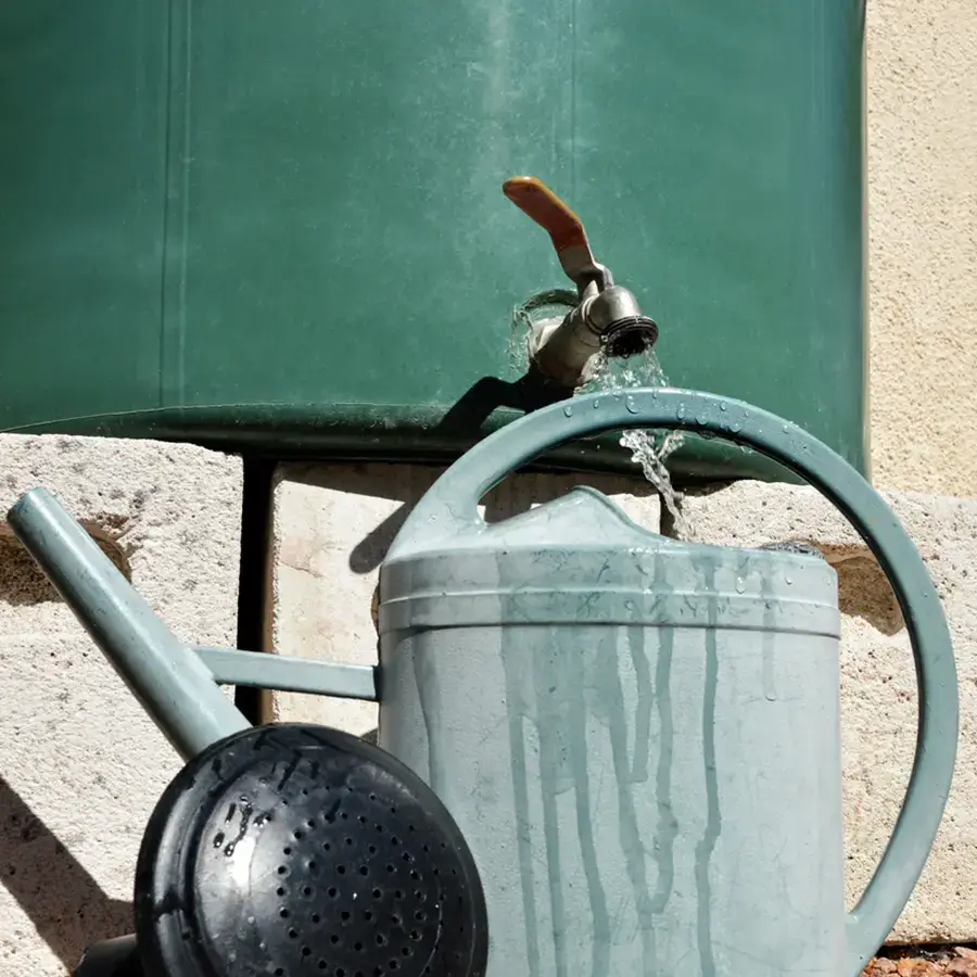 The best solution for ecological watering in Luxembourg is to use rainwater with a water recuperator.