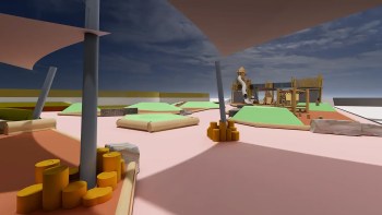 Une vue en 3D de la future aire de jeux, aménagée sur-mesure par Plantations Weisen et Luximaj.